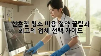 신혼집 청소: 비용 절약 꿀팁과 최고의 업체 선택 가이드